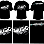 Music T-Shirt Collaborated Design