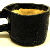 Black Ceramic Patterned Mug #2
