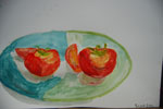 Watercolor Fruits 