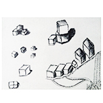 Cubes in Pen and Ink 