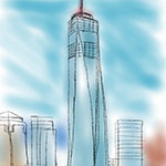 One World Trade Center iPad Sketch