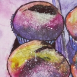 Rainbow Muffins Closeup 1