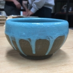 Mint Creme Ice Cream Bowl (Front View)