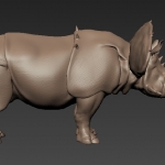 Rhino model side view