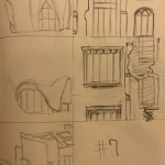 #7 Thumbnail sketch-Contemporary meets with Traditional Architecture 