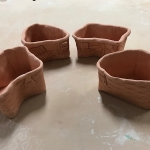 4 bowl/planter for the auction/bowl sale