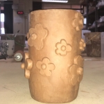 floral slab mug