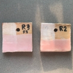 custom glaze samples - rose quartz 