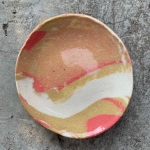 agateware porcelain plate 