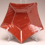 Red Pentagon Plate 