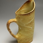 Yellow Over White Pitcher
