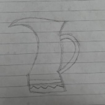 Upside-down Boot and Pitcher Sketch