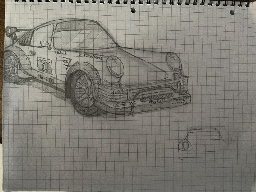 Porsche Model concept sketch