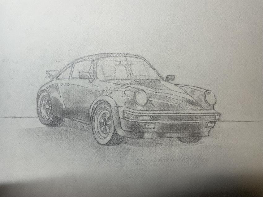Porsche base model sketch