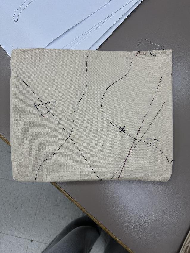 Machine Sewing Sample Pouch