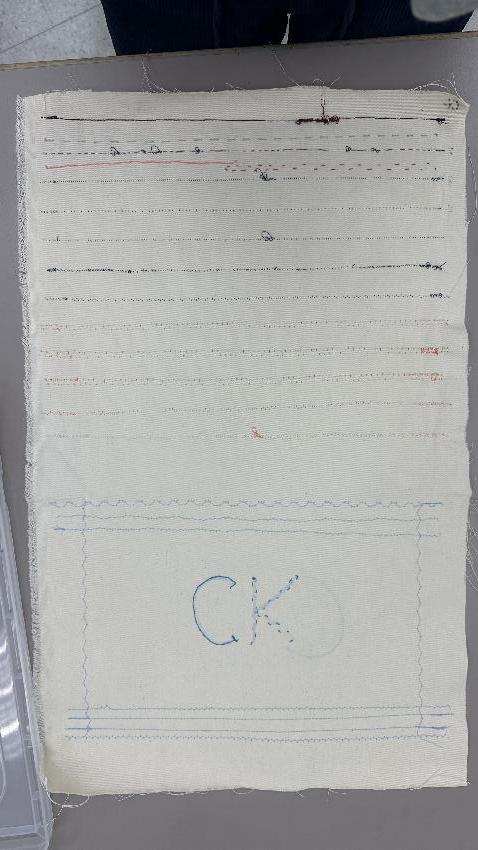 Machine Sewing Sample Pouch