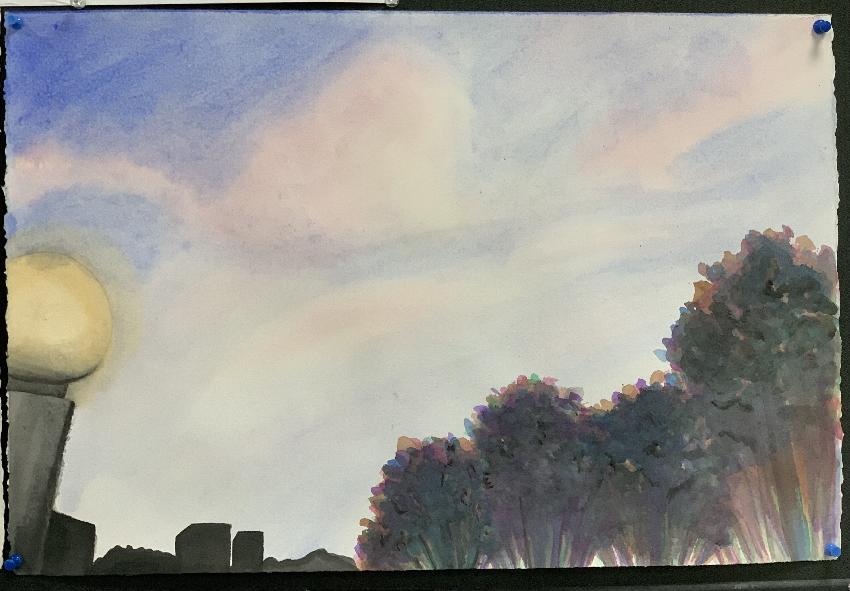Watercolor landscape