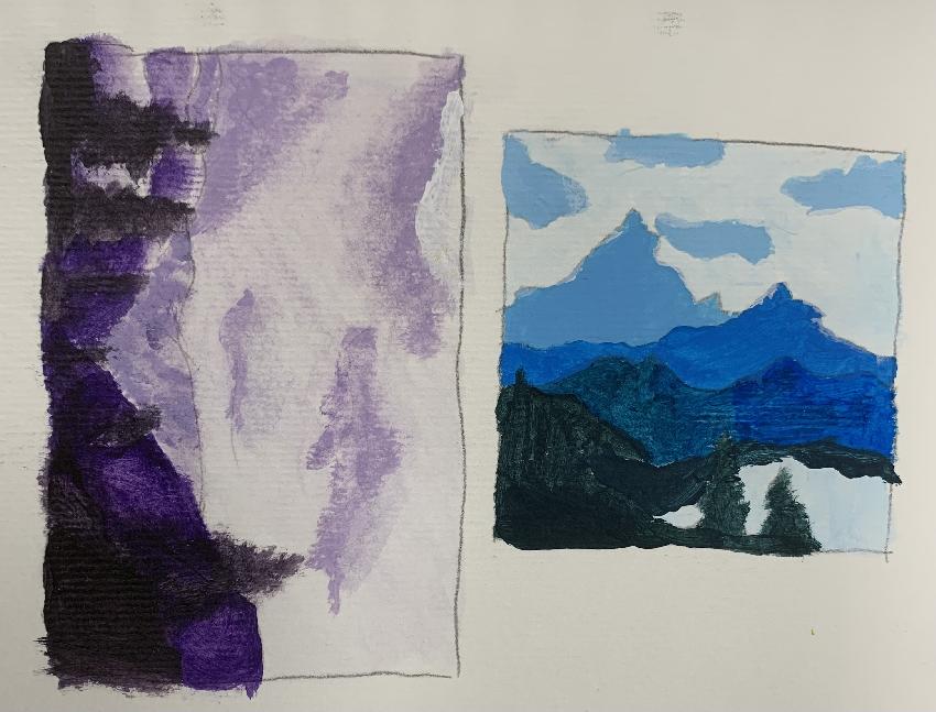 Color mixing samples