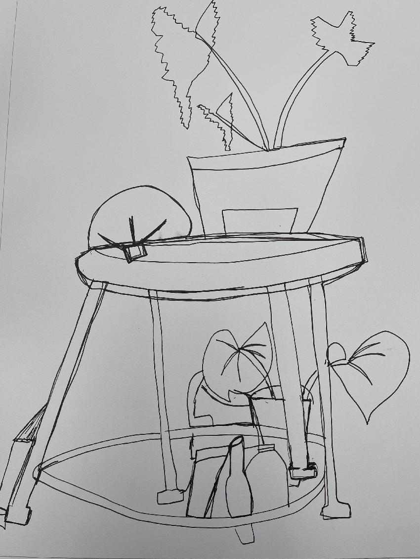 Continues Art Drawing