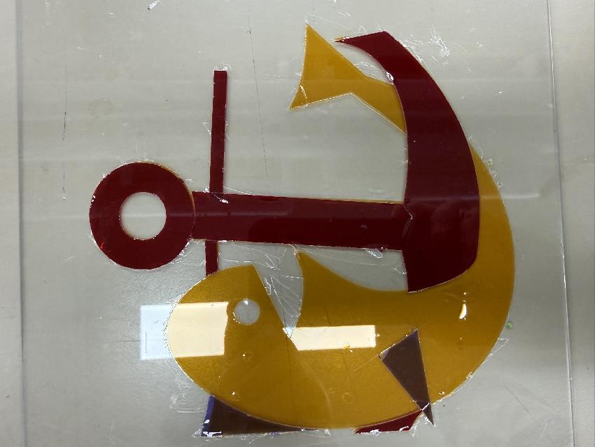 Vinyl applied to acrylics