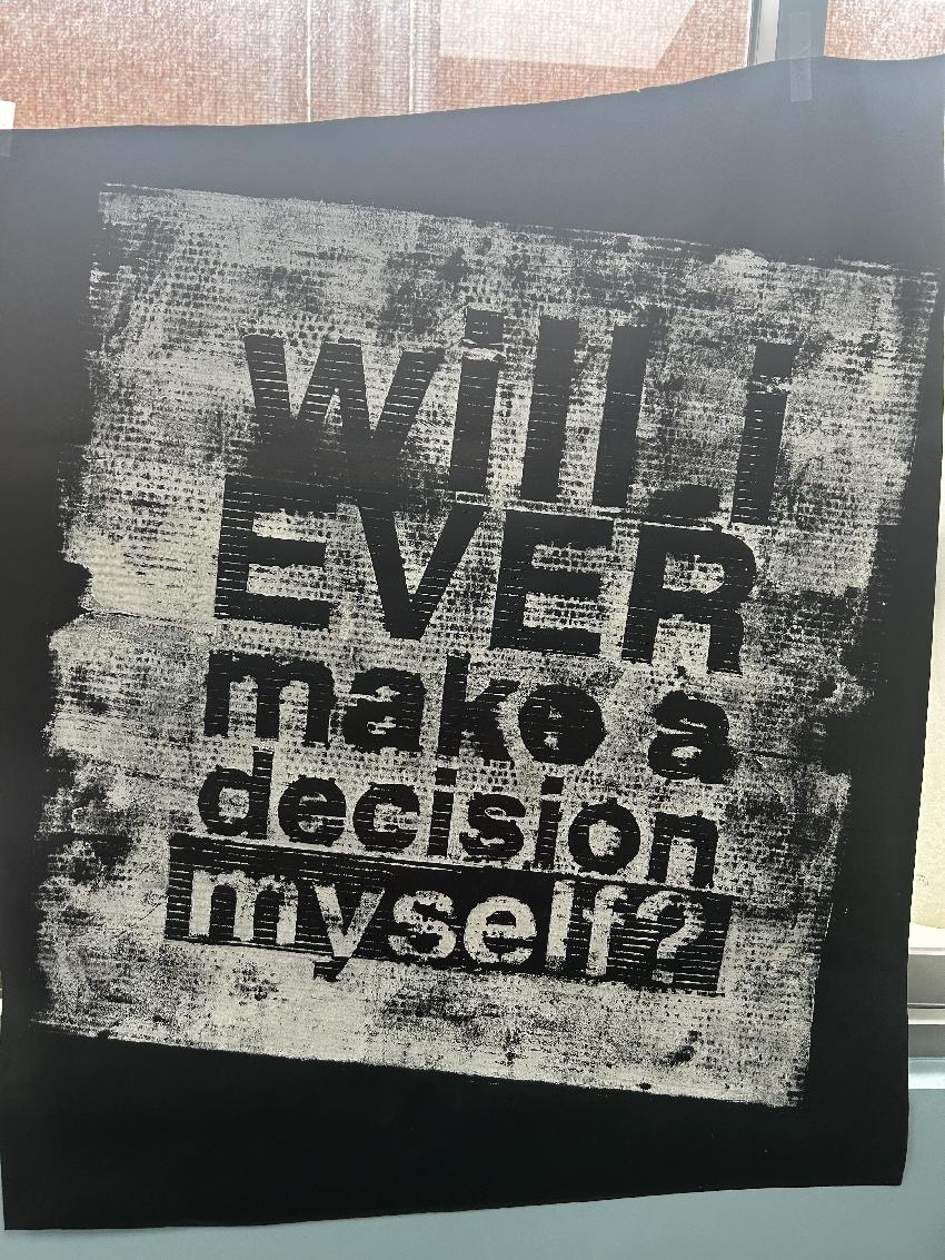 Printmaking + 6 word memoir