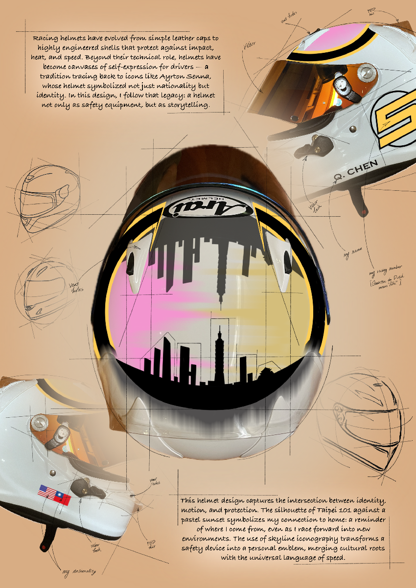 Racing Helmet Livery Design