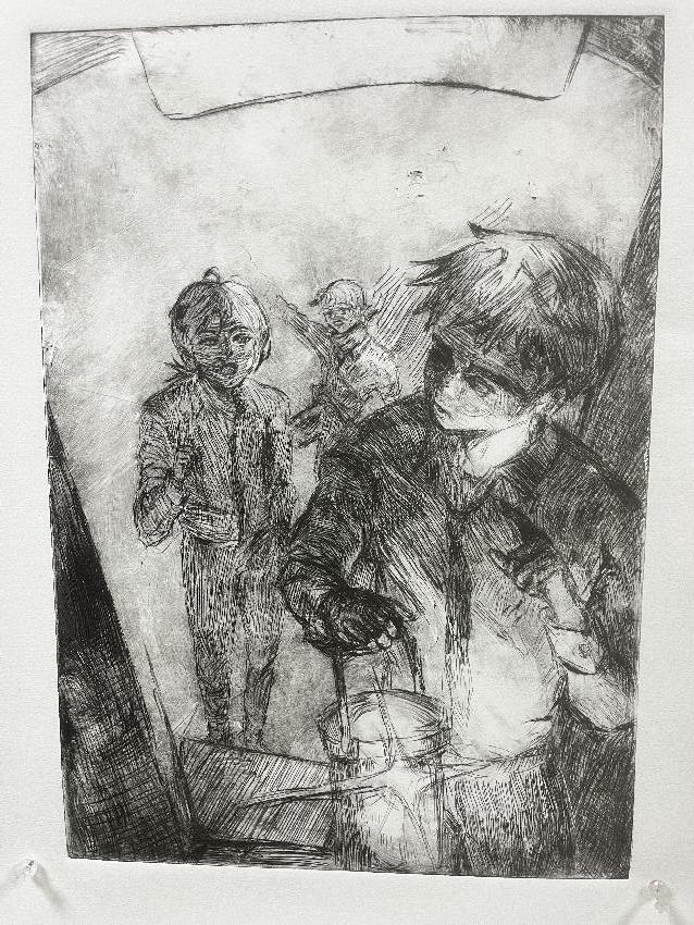 dry point etching