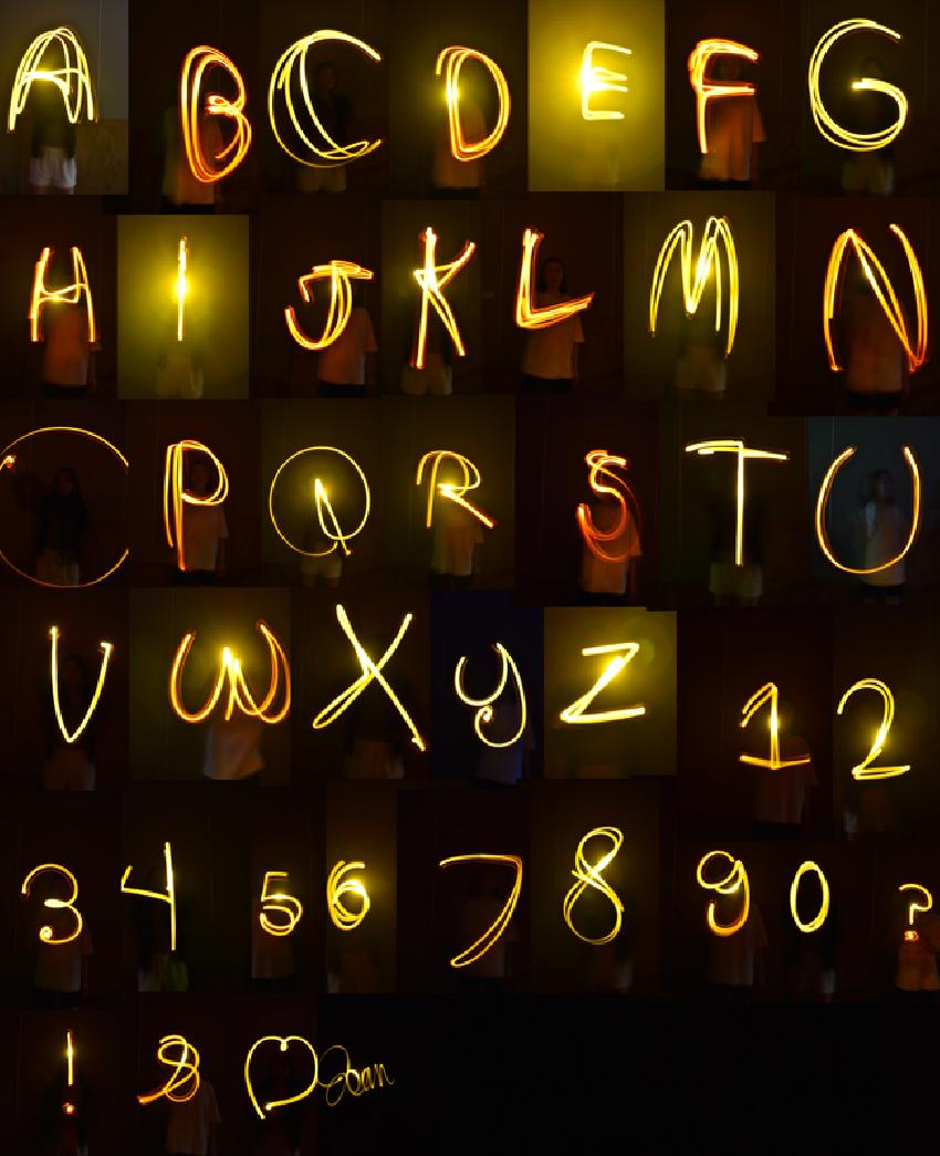 Light Painting Letters